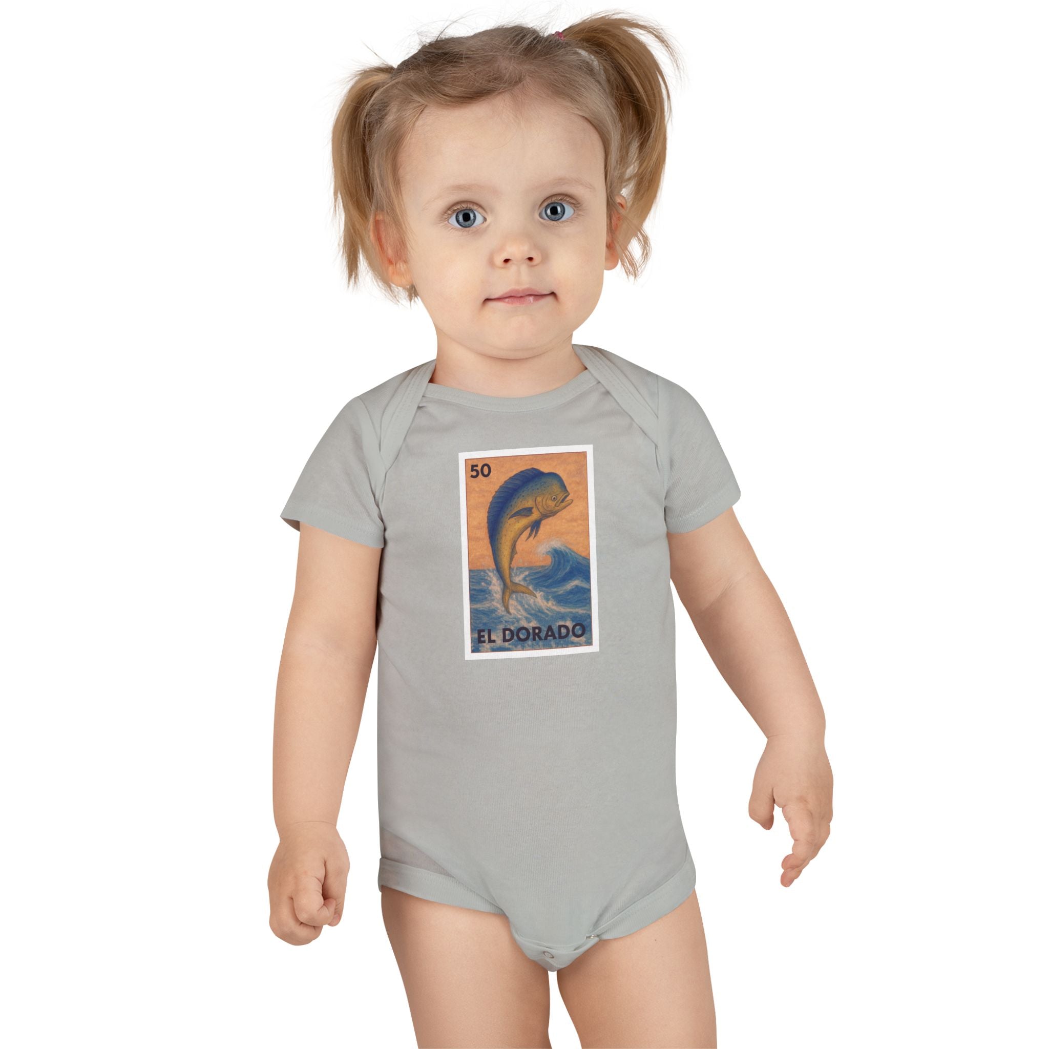 Dorado Lotería baby cotton onesie image 10