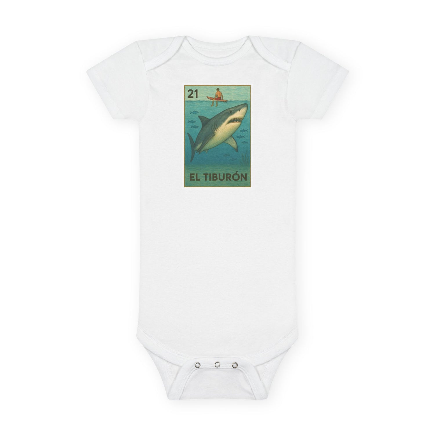 Kelp Forest Lotería baby cotton onesie image 3