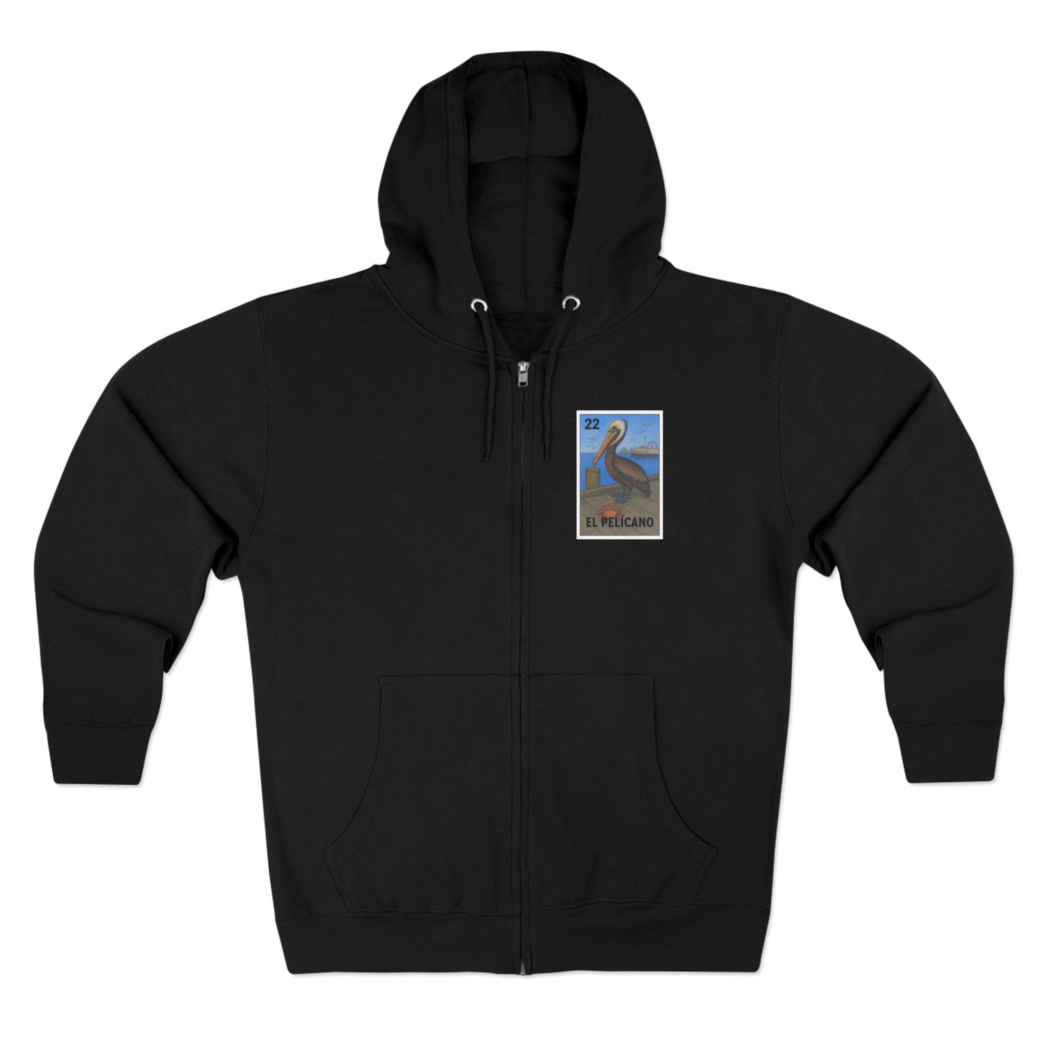 Pelican Lotería zip fleece hoodie image 5