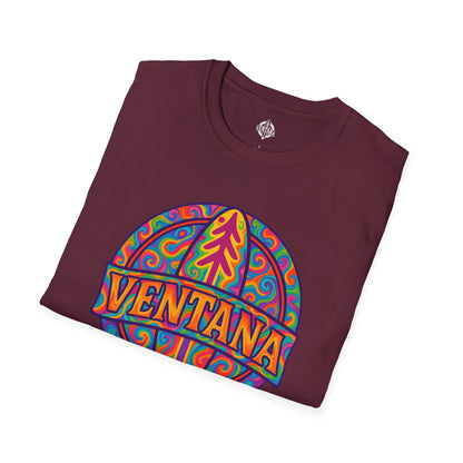 Ventana Psychedelic Treefish Logo - Soft Style U.S. Cotton T-Shirt