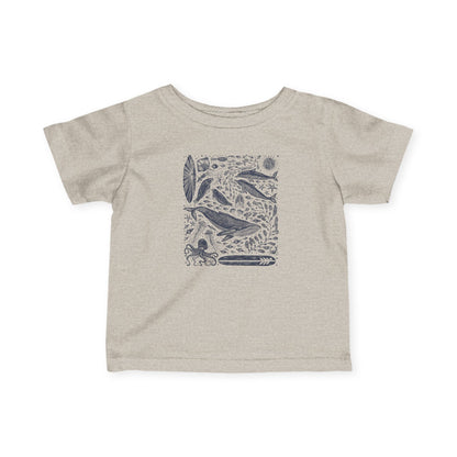 Ventana Marine Life by Lili Arnold infant cotton t-shirt image 5