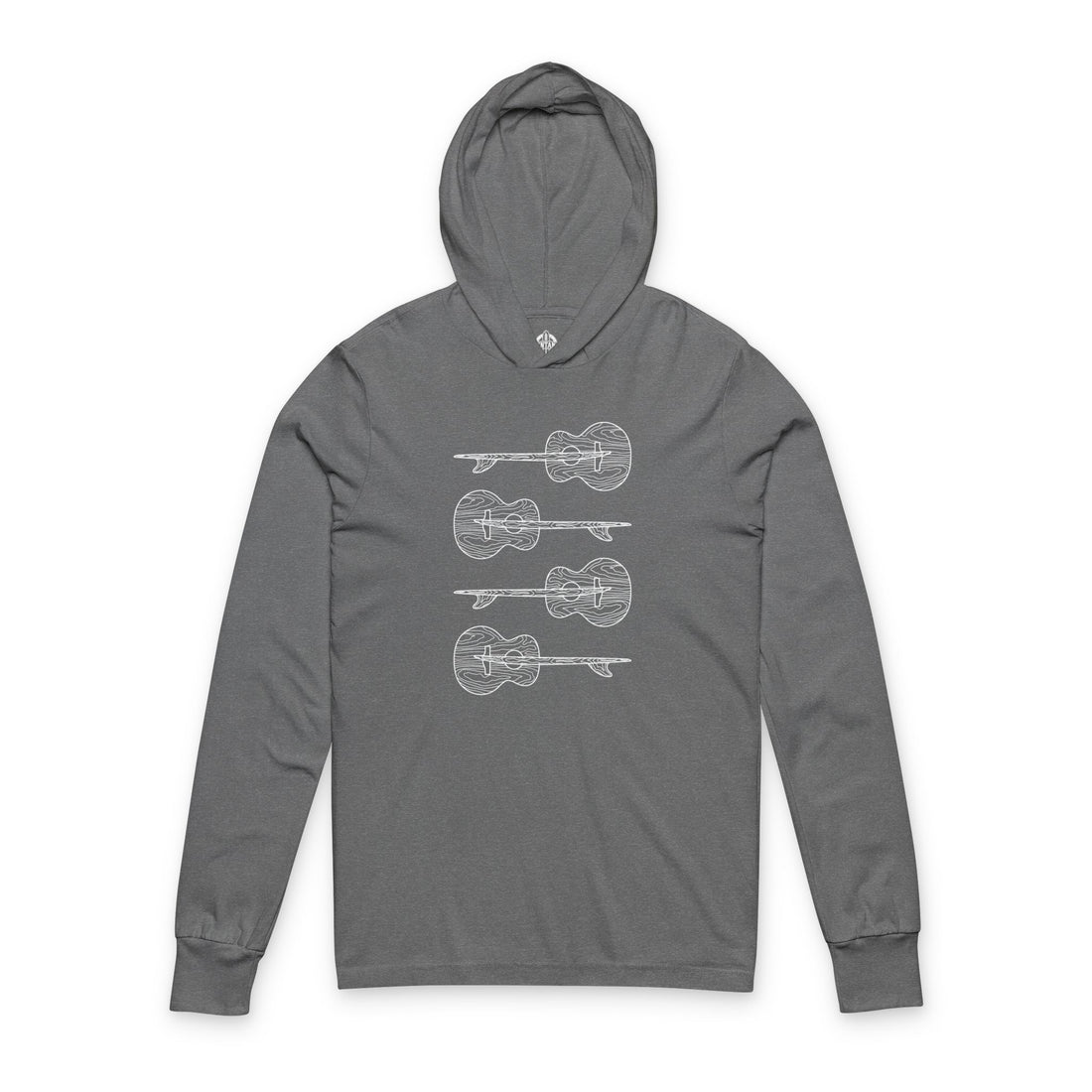 Ventana Santa Cruz Guitar Collab cotton hooded long sleeve t-shirt image 2