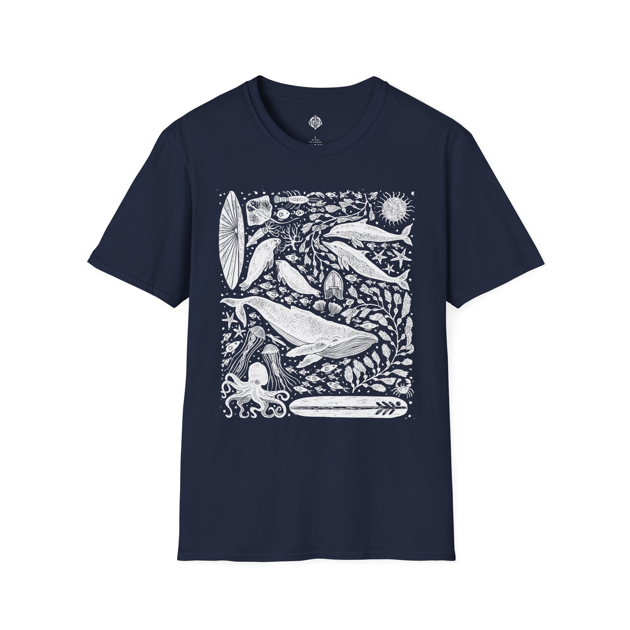 Ventana Marine Life by Lili Arnold cotton t-shirt image 1
