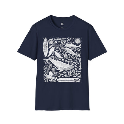 Ventana Marine Life by Lili Arnold cotton t-shirt image 1