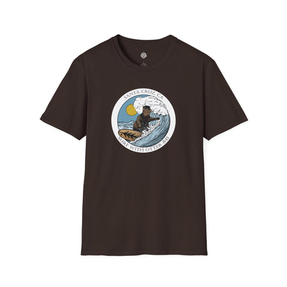 Surf with Otter 841 by Thiago Bianchini cotton t-shirt image 4