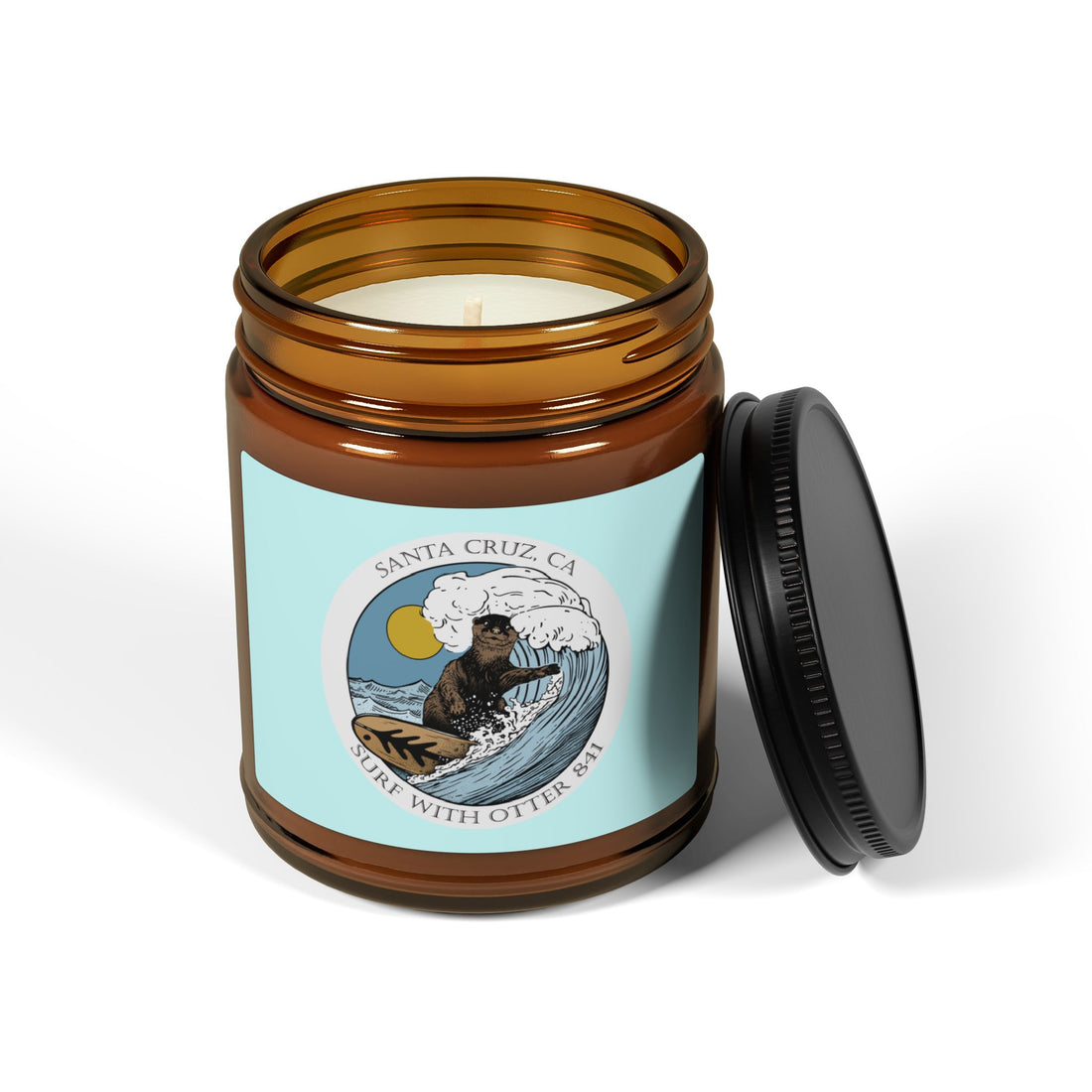 Surf with Otter 841 by Thiago Bianchini - Scented Soy Candle