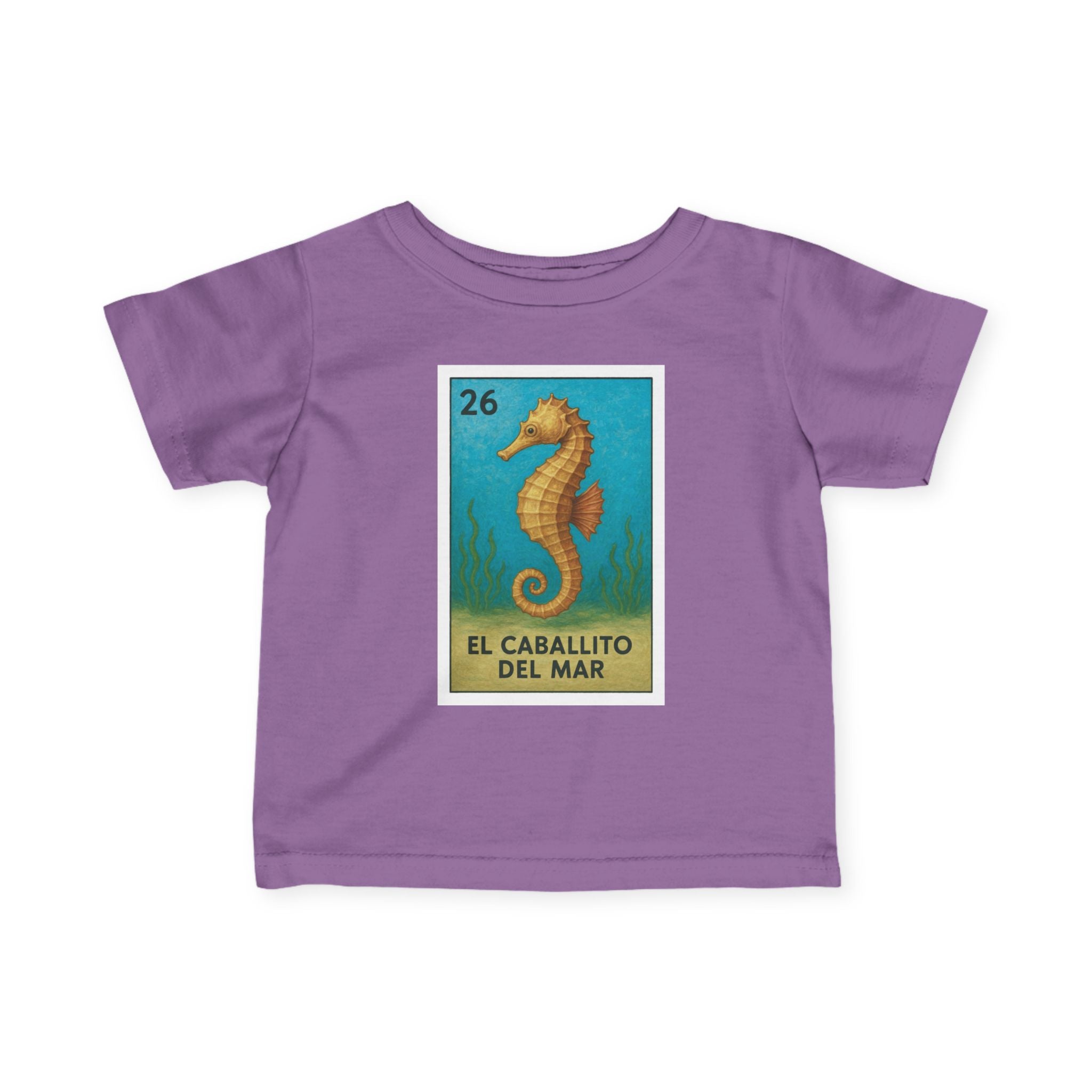 Seahorse Lotería infant cotton t-shirt image 14