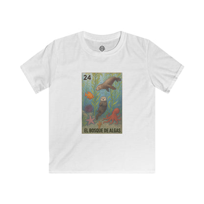 Kelp Forest Lotería kids soft style t-shirt image 4
