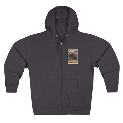 Sea Otter Lotería zip fleece hoodie image 3