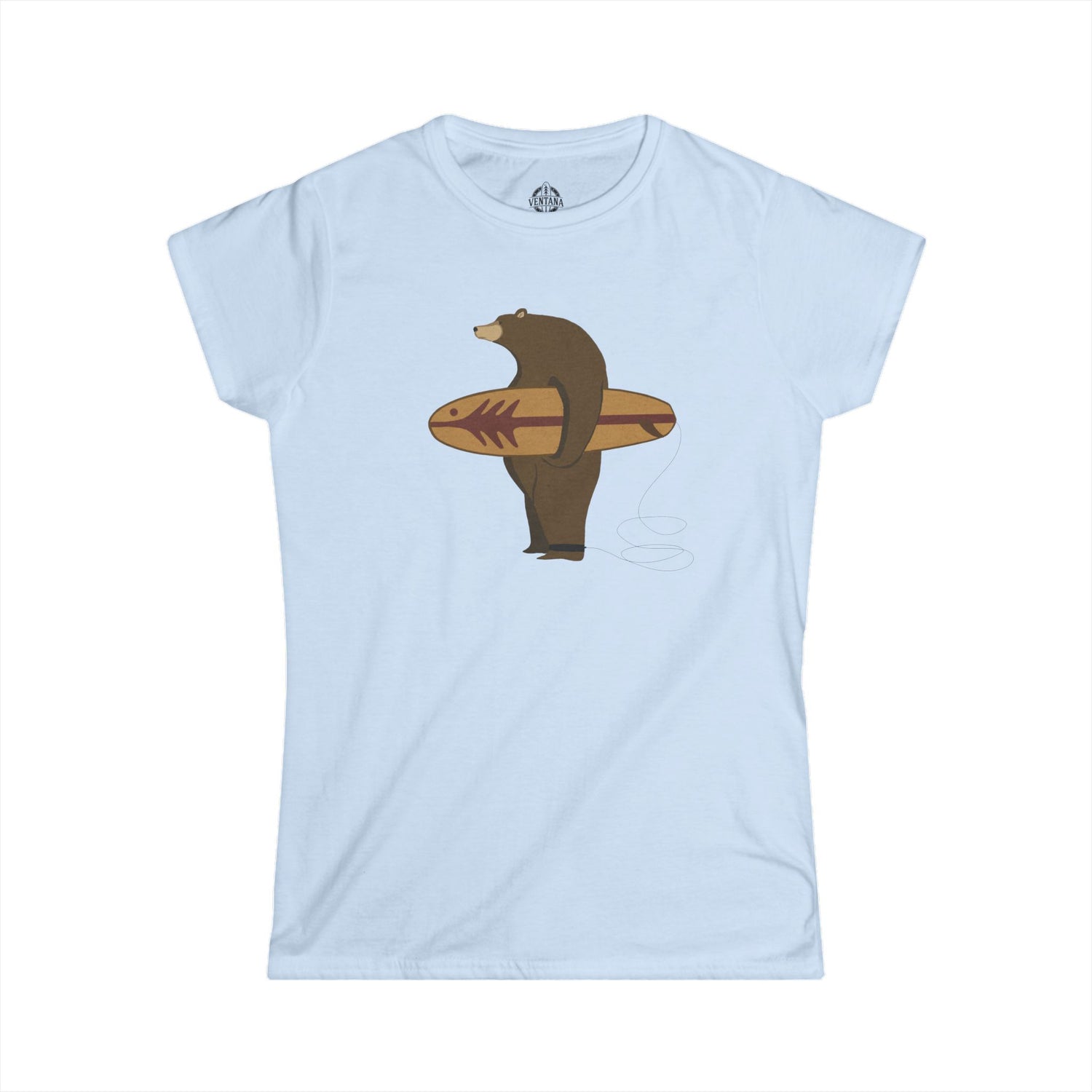 Surfing Grizzly Bear by Fabian Lavater women&