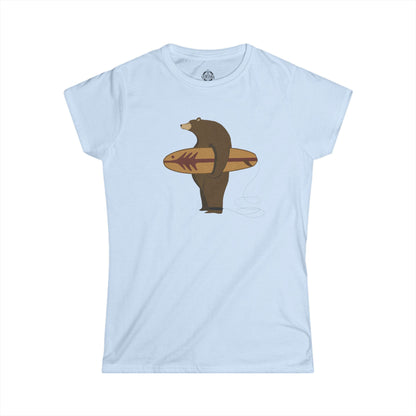 Surfing Grizzly Bear by Fabian Lavater women&