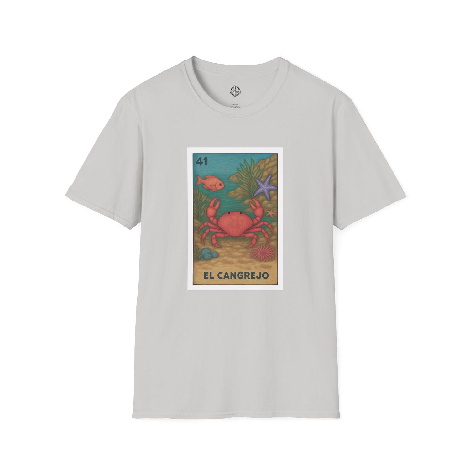Crab Lotería cotton t-shirt image 5