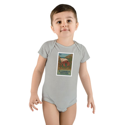 Hermit Crab Lotería baby cotton onesie image 9