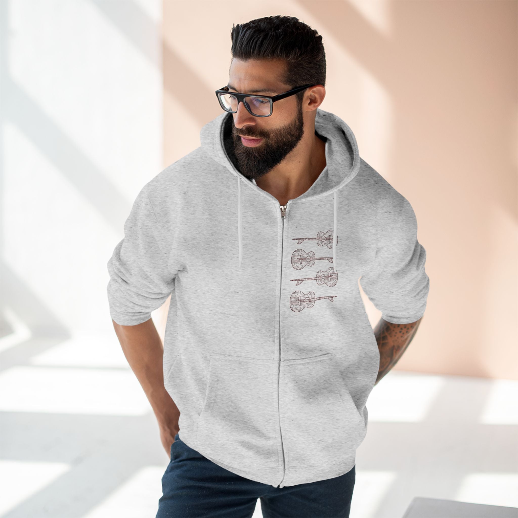 Ventana Santa Cruz Guitar Collab zip fleece hoodie image 11