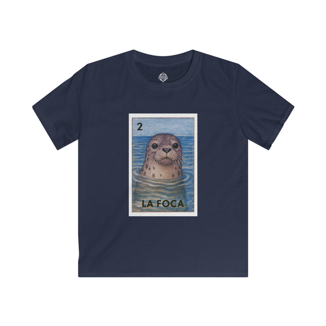 Seal Lotería Kids - Soft Style U.S. Cotton T-Shirt (La Foca)