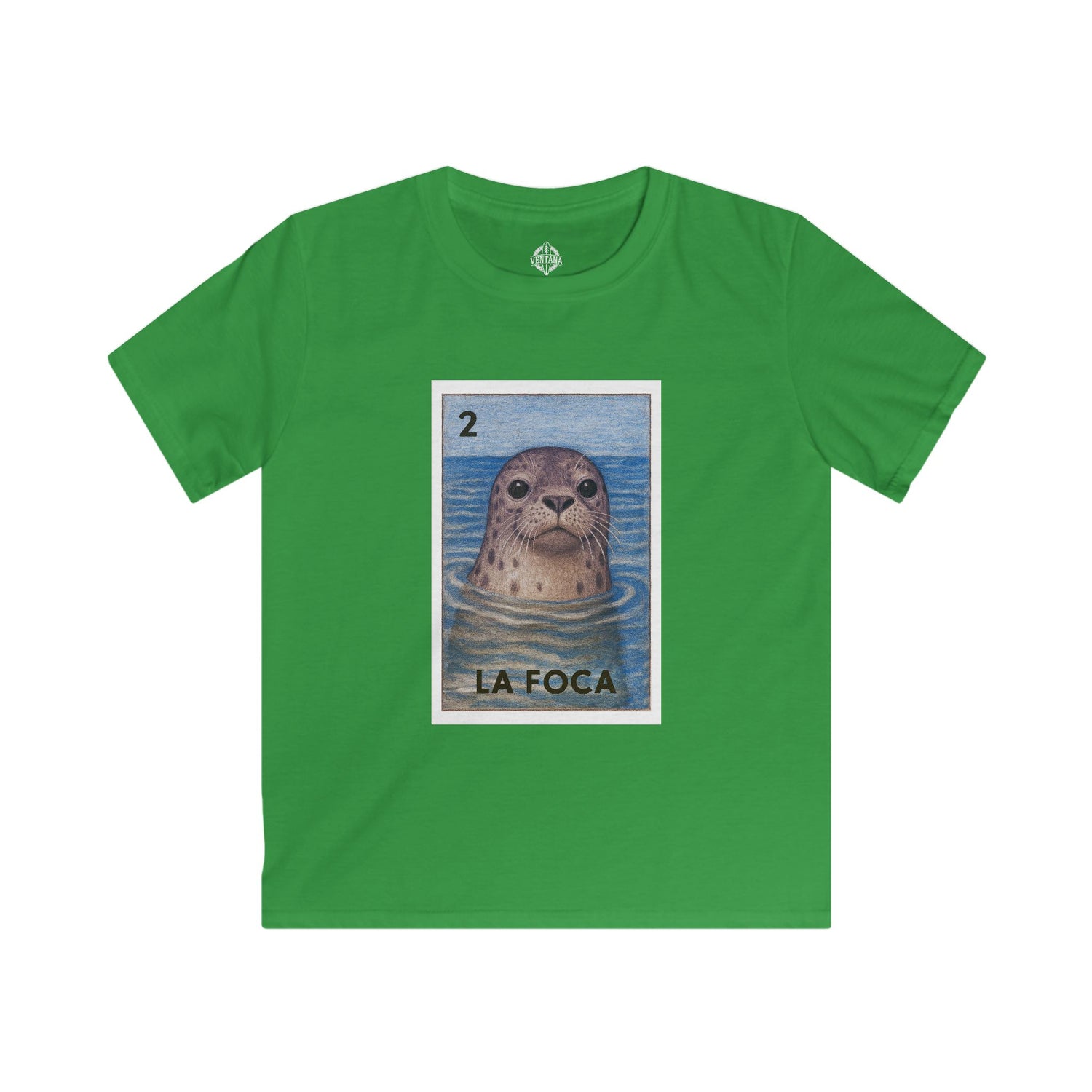 Seal Lotería kids soft style t-shirt image 8