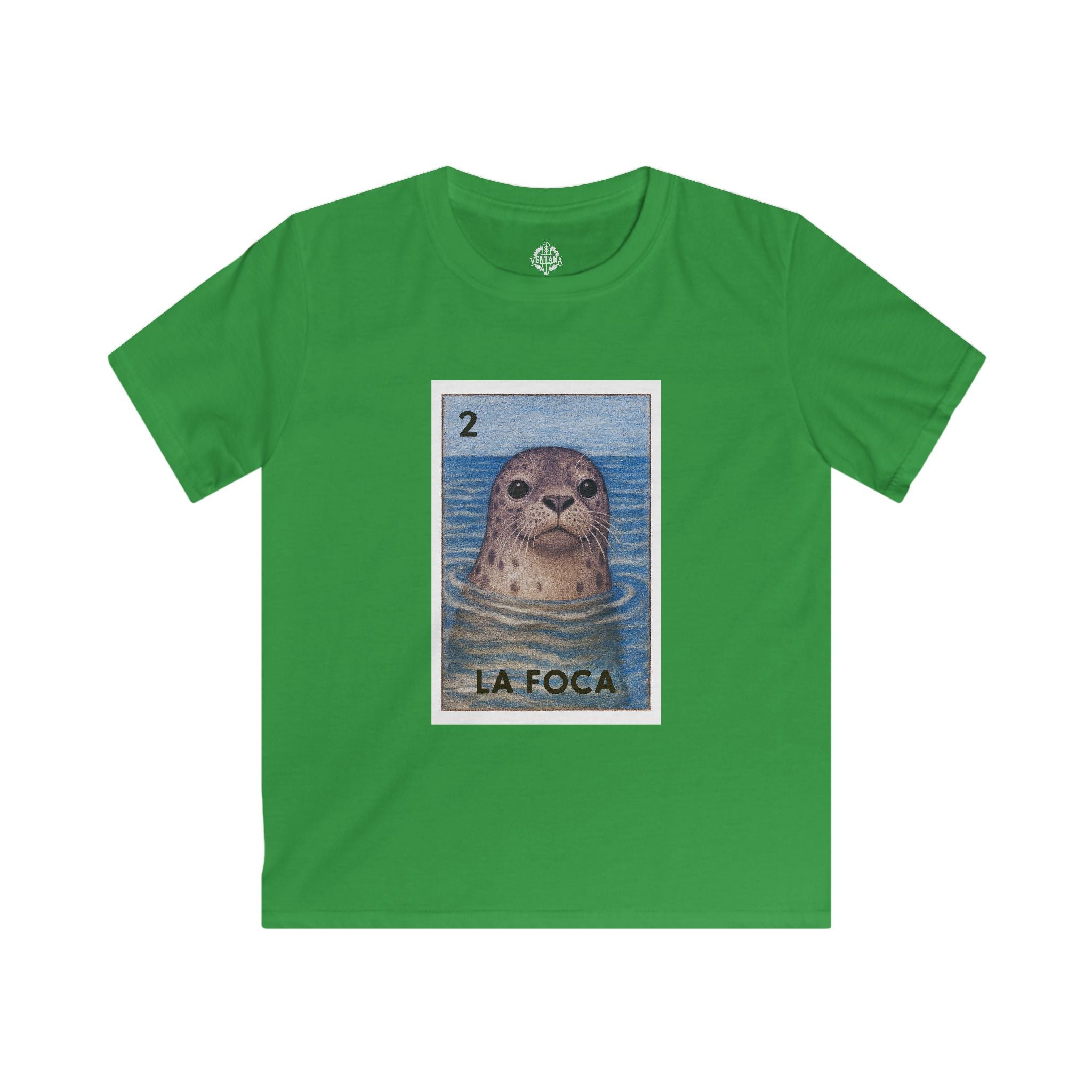 Seal Lotería kids soft style t-shirt image 8