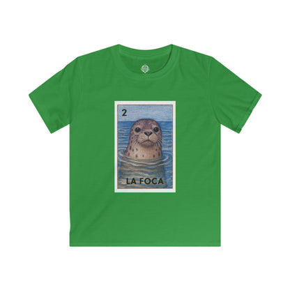 Seal Lotería kids soft style t-shirt image 8
