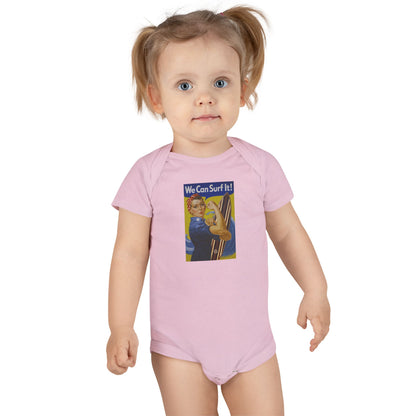 Rosie the Surfer baby cotton onesie image 16