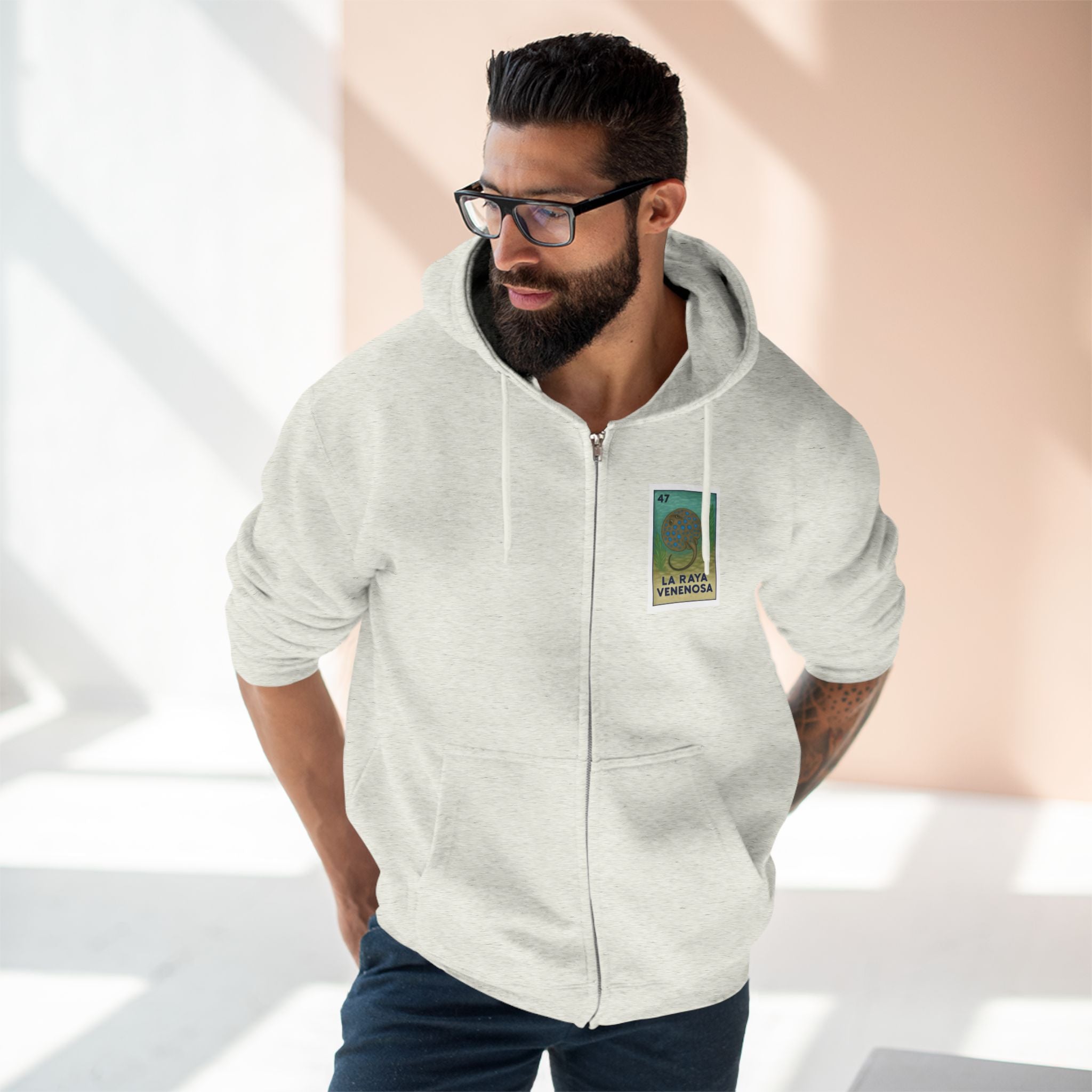 Stingray Lotería Zip Hoodie