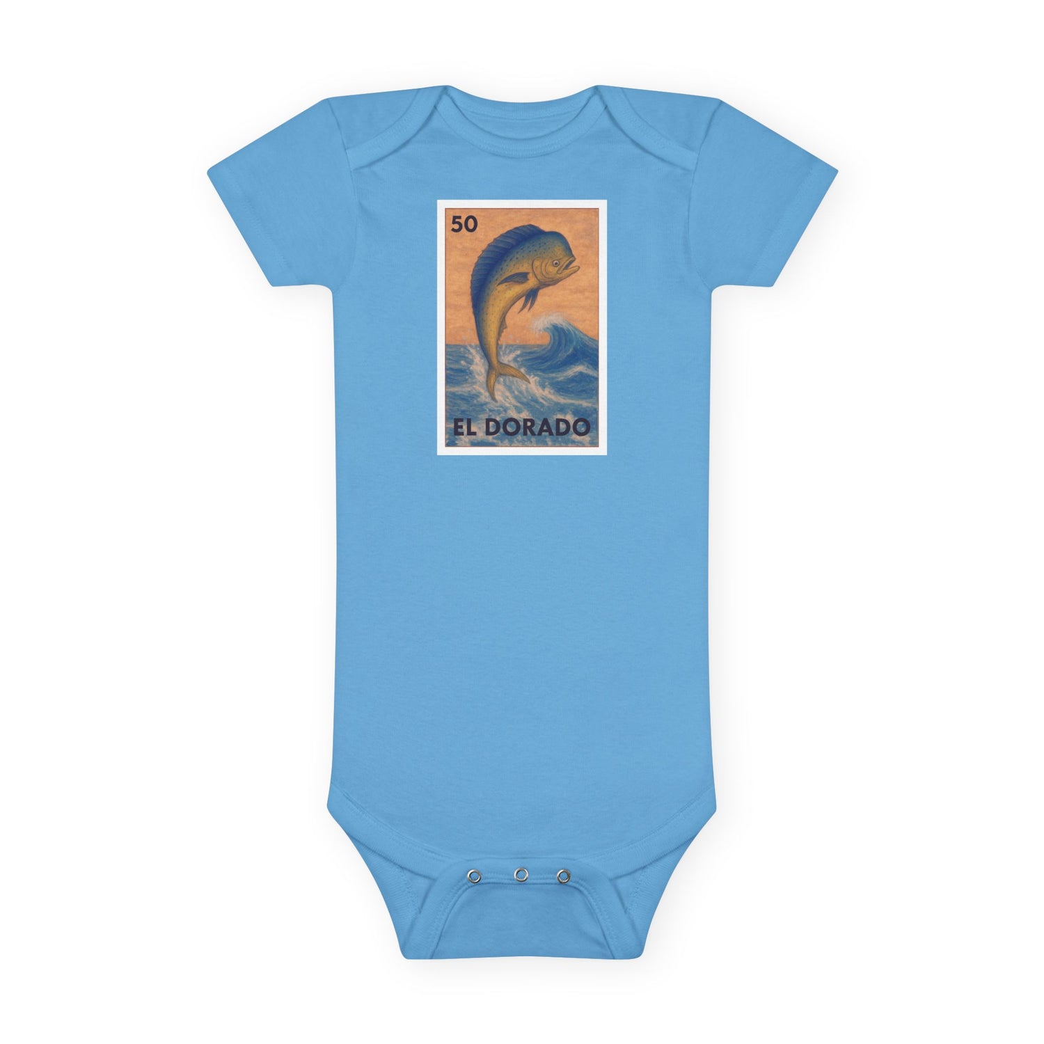 Dorado Lotería baby cotton onesie image 1