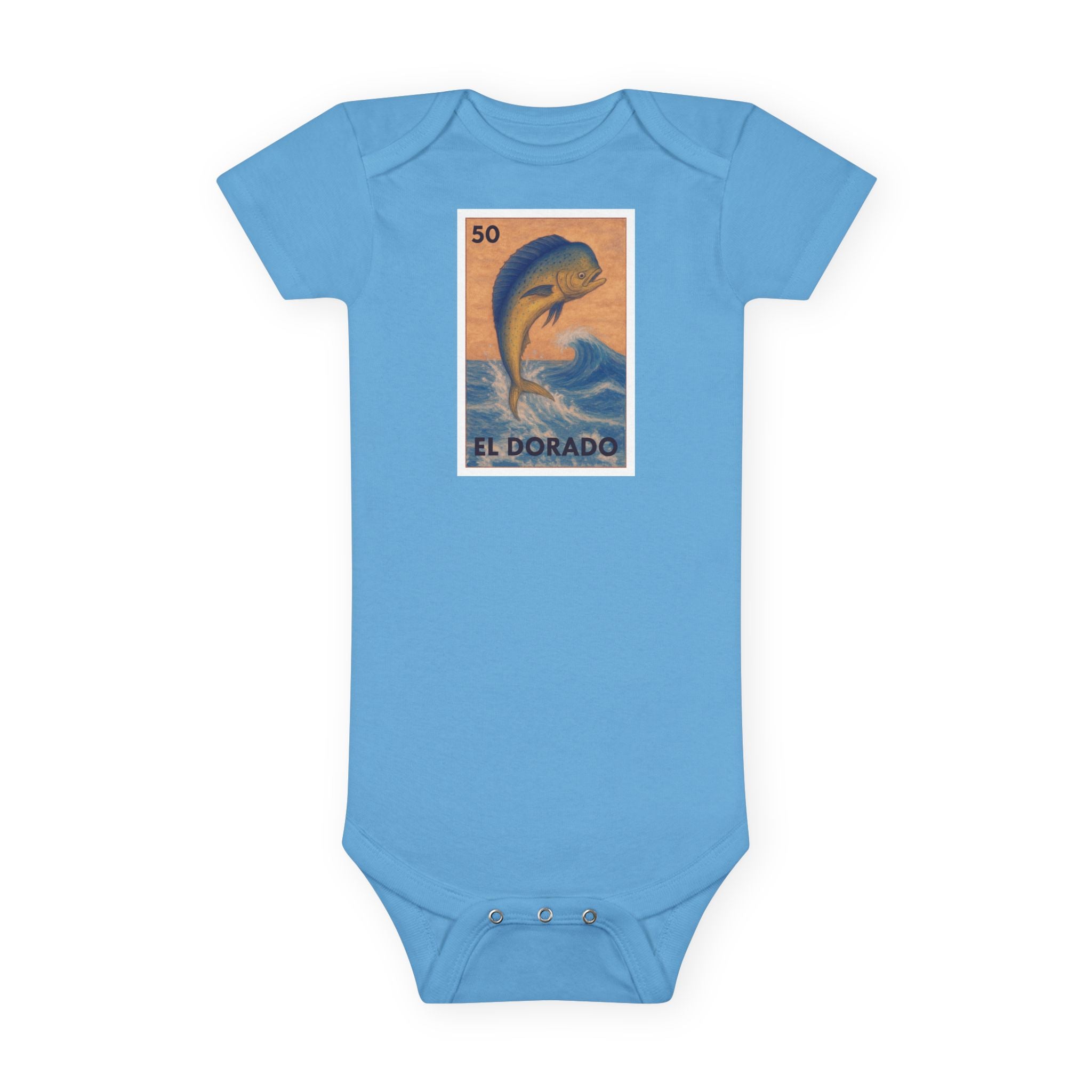Dorado Lotería baby cotton onesie image 1