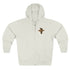 Surfing Grizzly Bear by Fabian Lavater zip fleece hoodie image 2