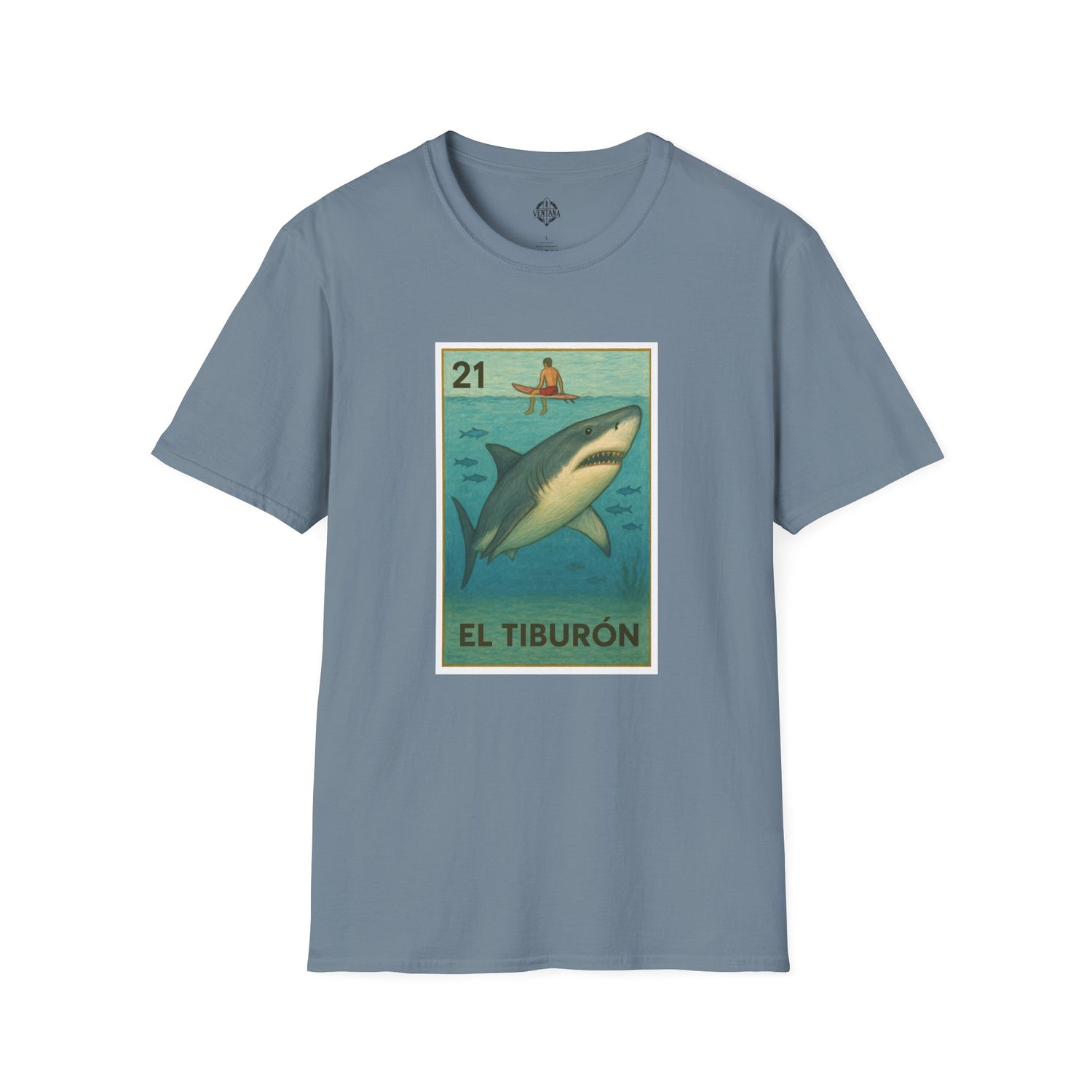 Shark Lotería cotton t-shirt image 11