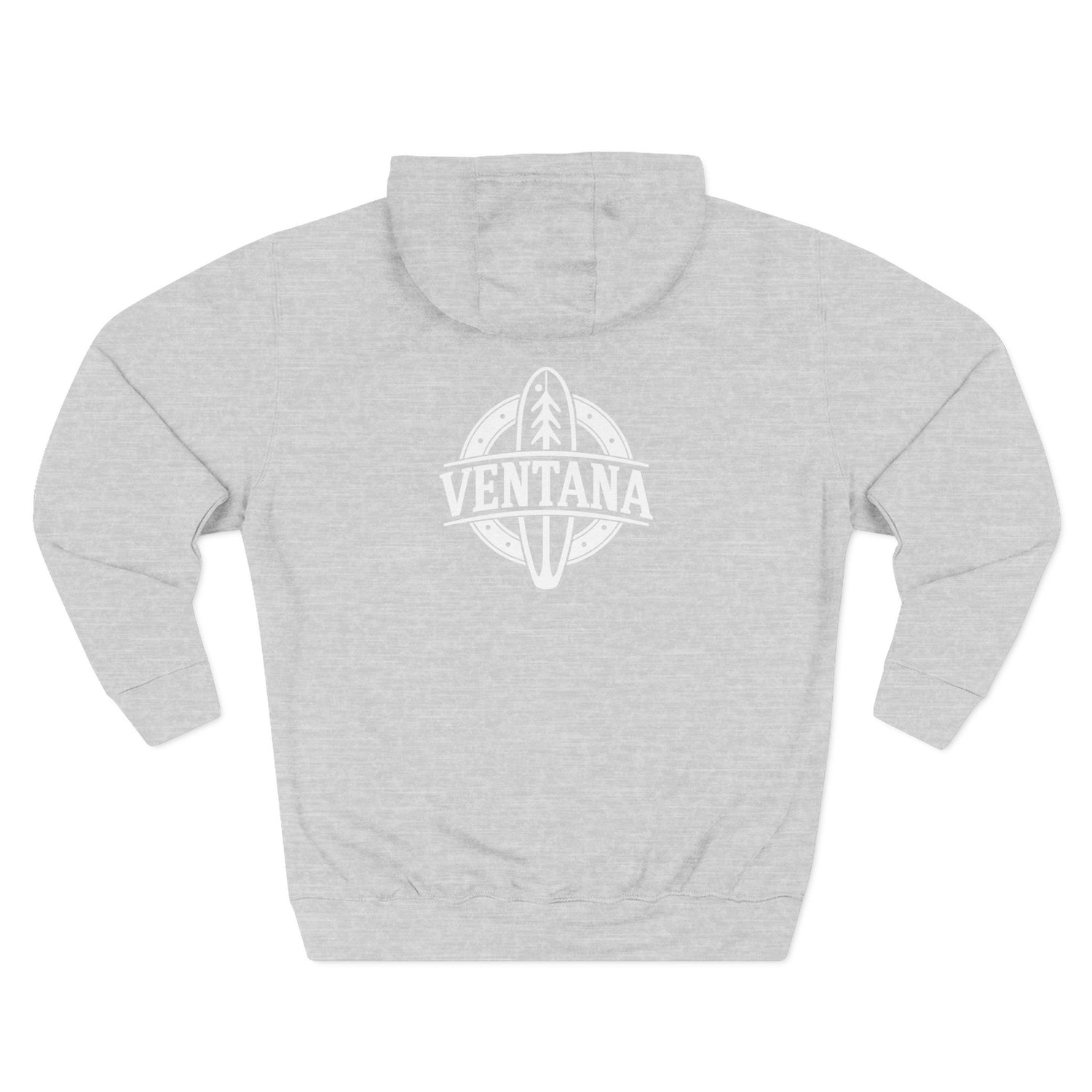 Ventana Treefish Logo - Pull-Over Cotton Blend Fleece Hoodie