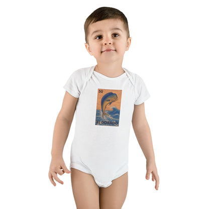 Dorado Lotería baby cotton onesie image 6