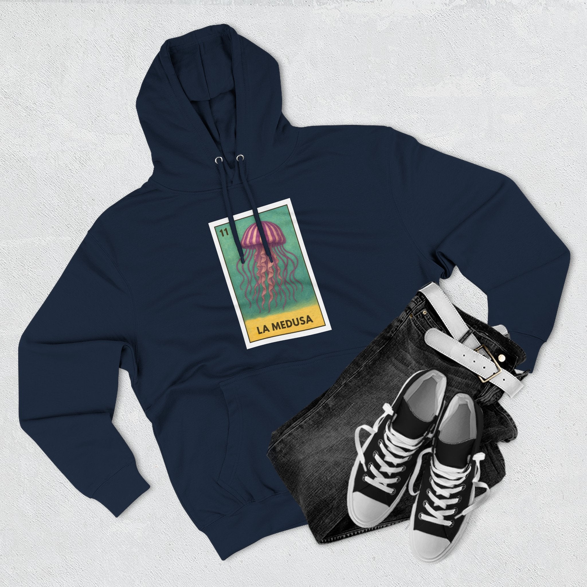 Sea Jelly Lotería Fleece Hoodie