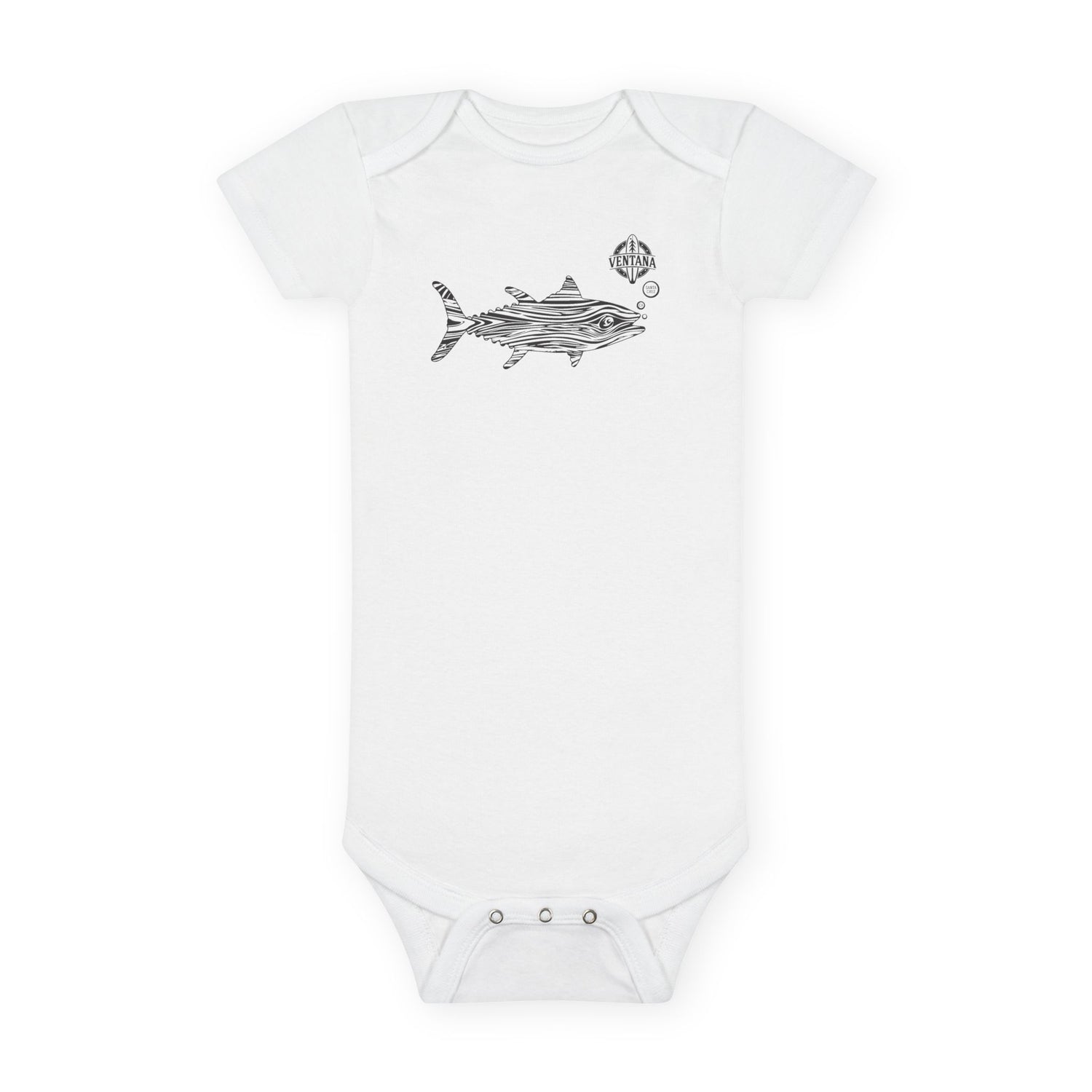 Ventana Wooden Tuna baby cotton onesie image 3