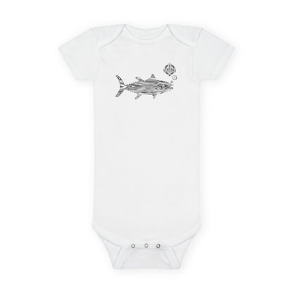 Ventana Wooden Tuna baby cotton onesie image 3