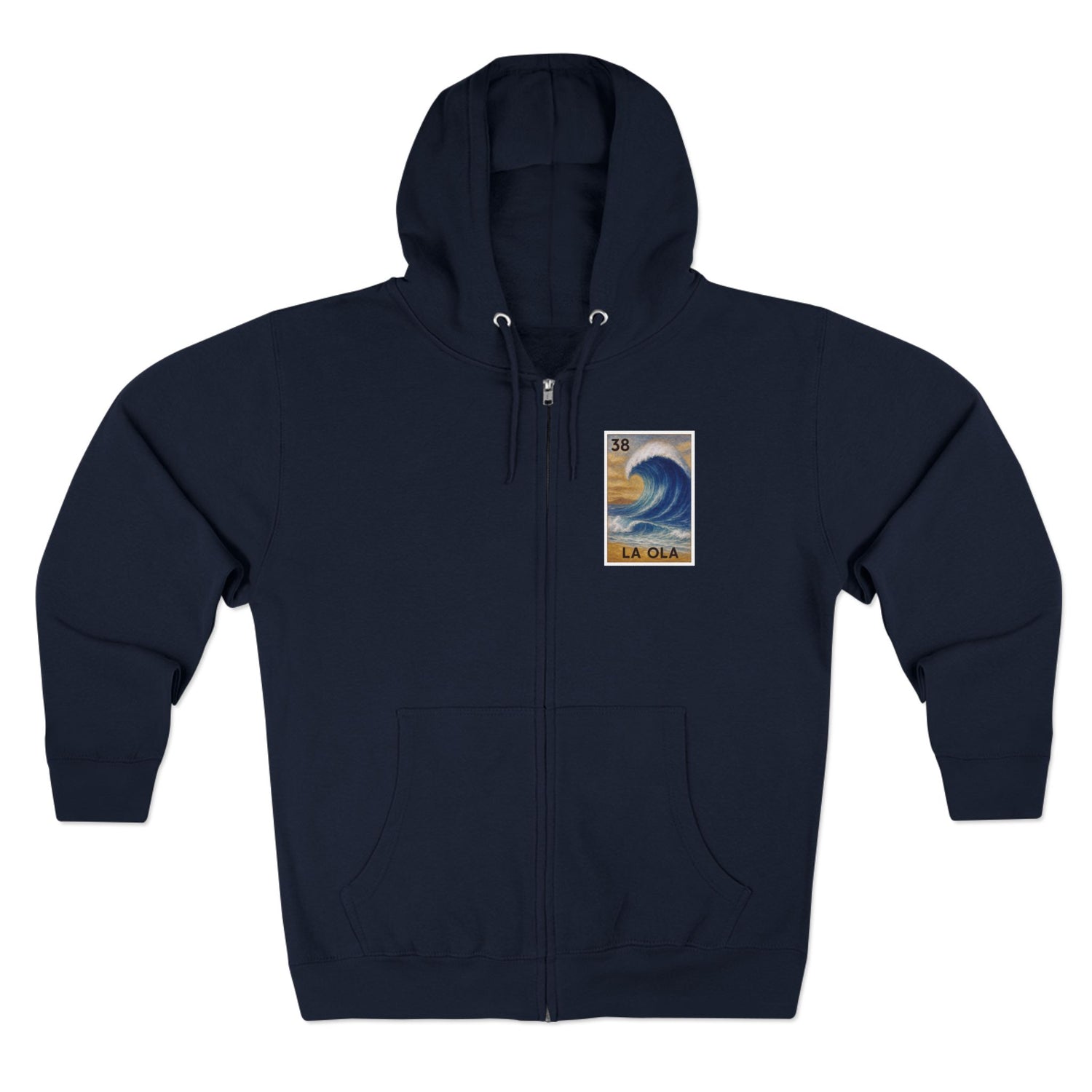 Wave Lotería zip fleece hoodie image 1