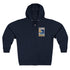 Wave Lotería zip fleece hoodie image 1