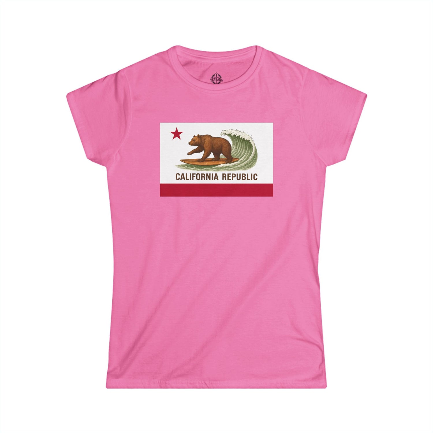 California Surfing Bear Flag Women&