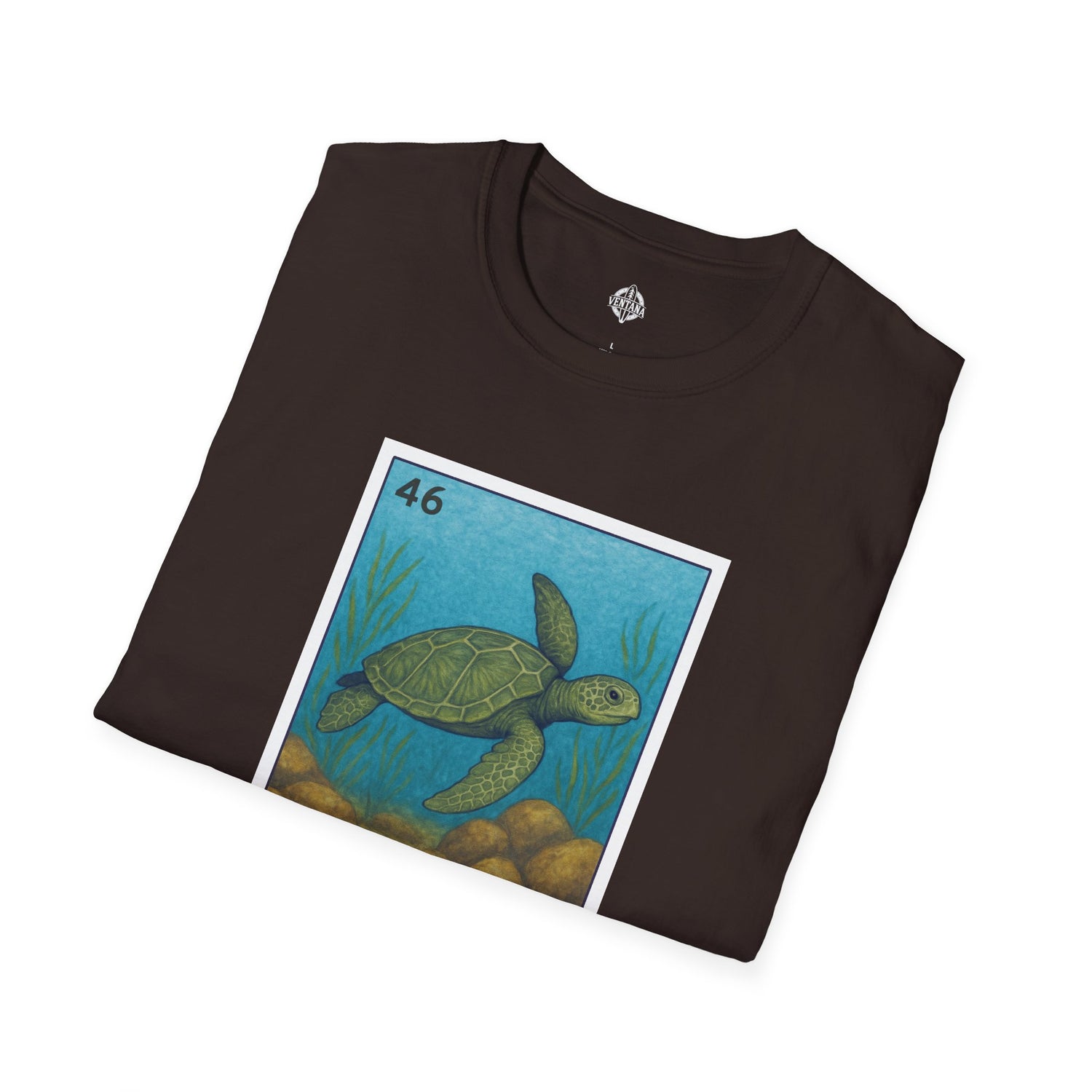 Turtle Lotería Unisex - Soft Style U.S. Cotton T-Shirt (La Tortuga)