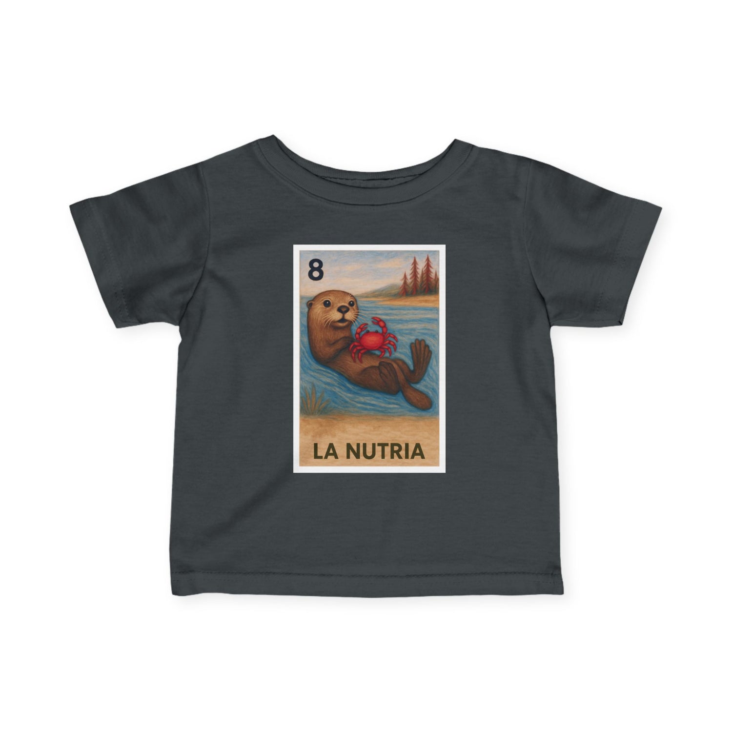 Sea Otter Lotería infant cotton t-shirt image 11