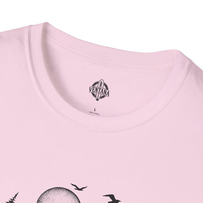 Ventana Surfsquatch by Thiago Bianchini Unisex - Soft Style U.S. Cotton T-Shirt