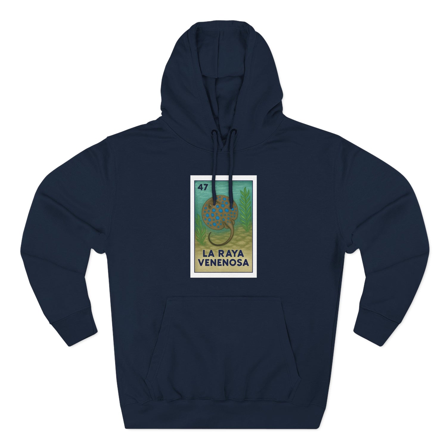 Stingray Lotería fleece hoodie image 1