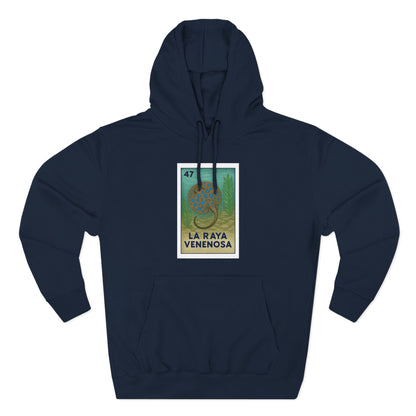 Stingray Lotería fleece hoodie image 1