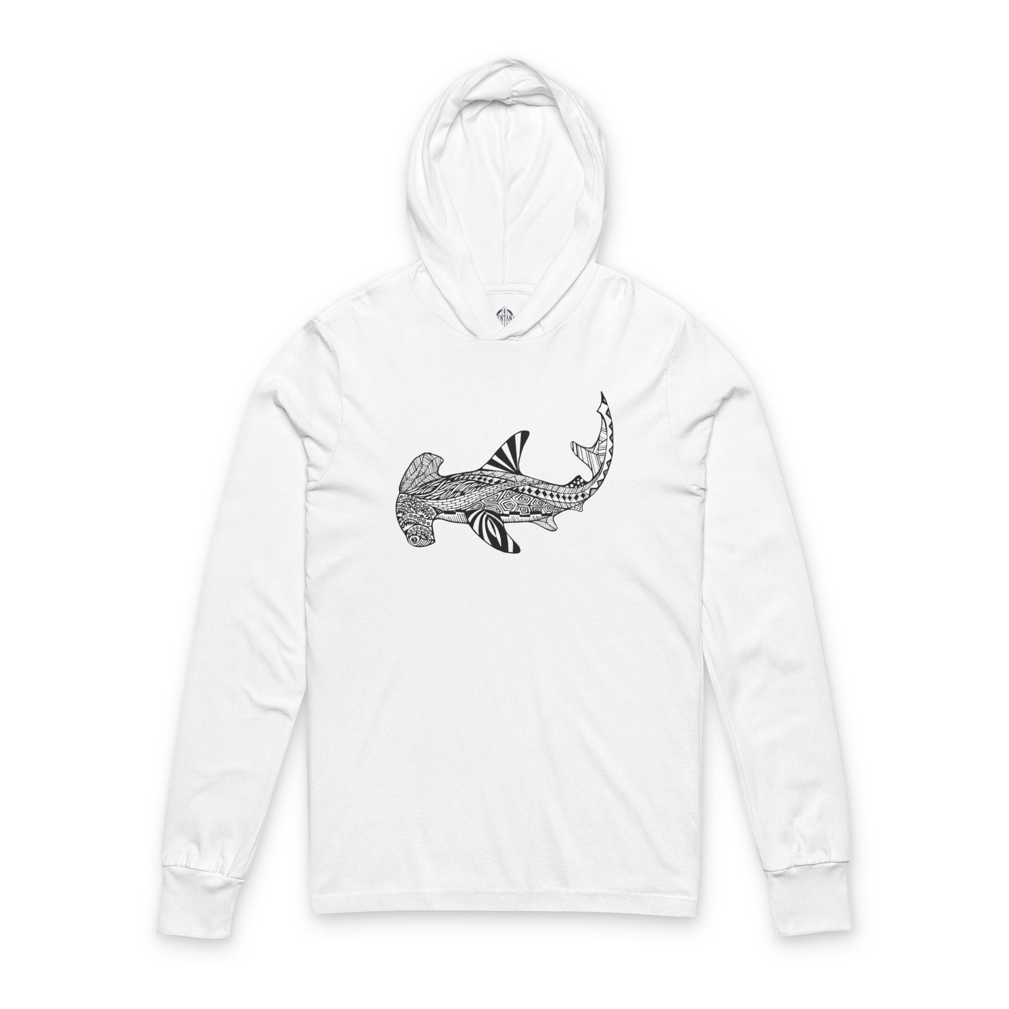 Ventangle Hammerhead cotton hooded long sleeve t-shirt image 3