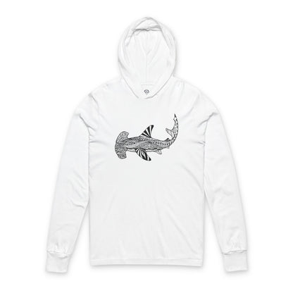 Ventangle Hammerhead cotton hooded long sleeve t-shirt image 3