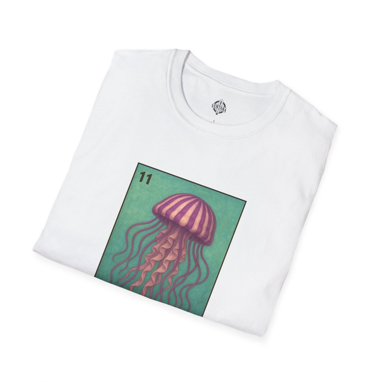 Sea Jelly Lotería cotton t-shirt image 19