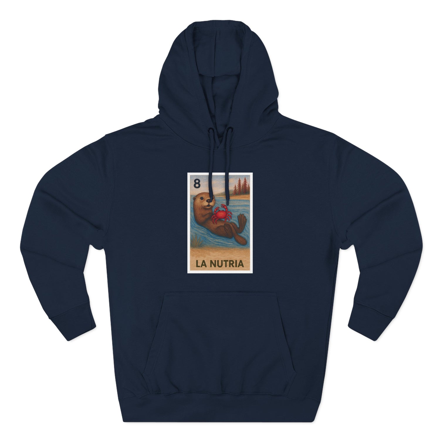 Sea Otter Lotería fleece hoodie image 1