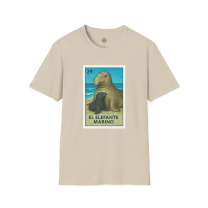 Elephant Seal Lotería cotton t-shirt image 2