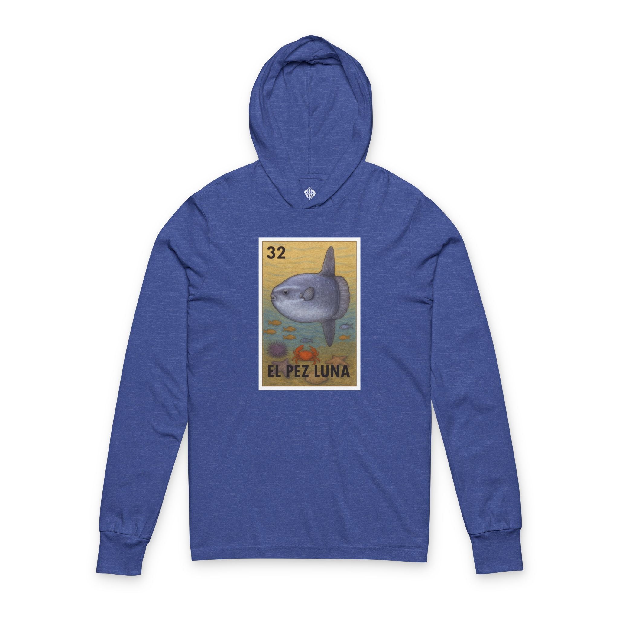 Sunfish Lotería cotton hooded long sleeve t-shirt image 6
