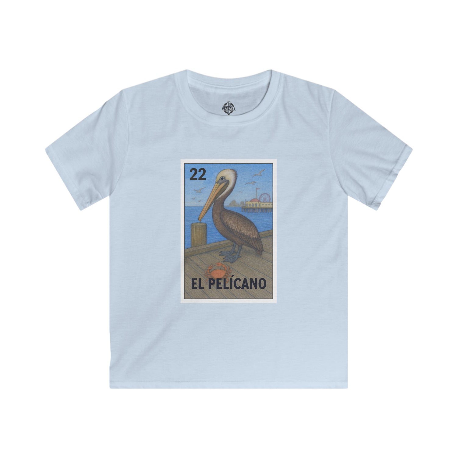 Pelican Lotería kids soft style t-shirt image 2