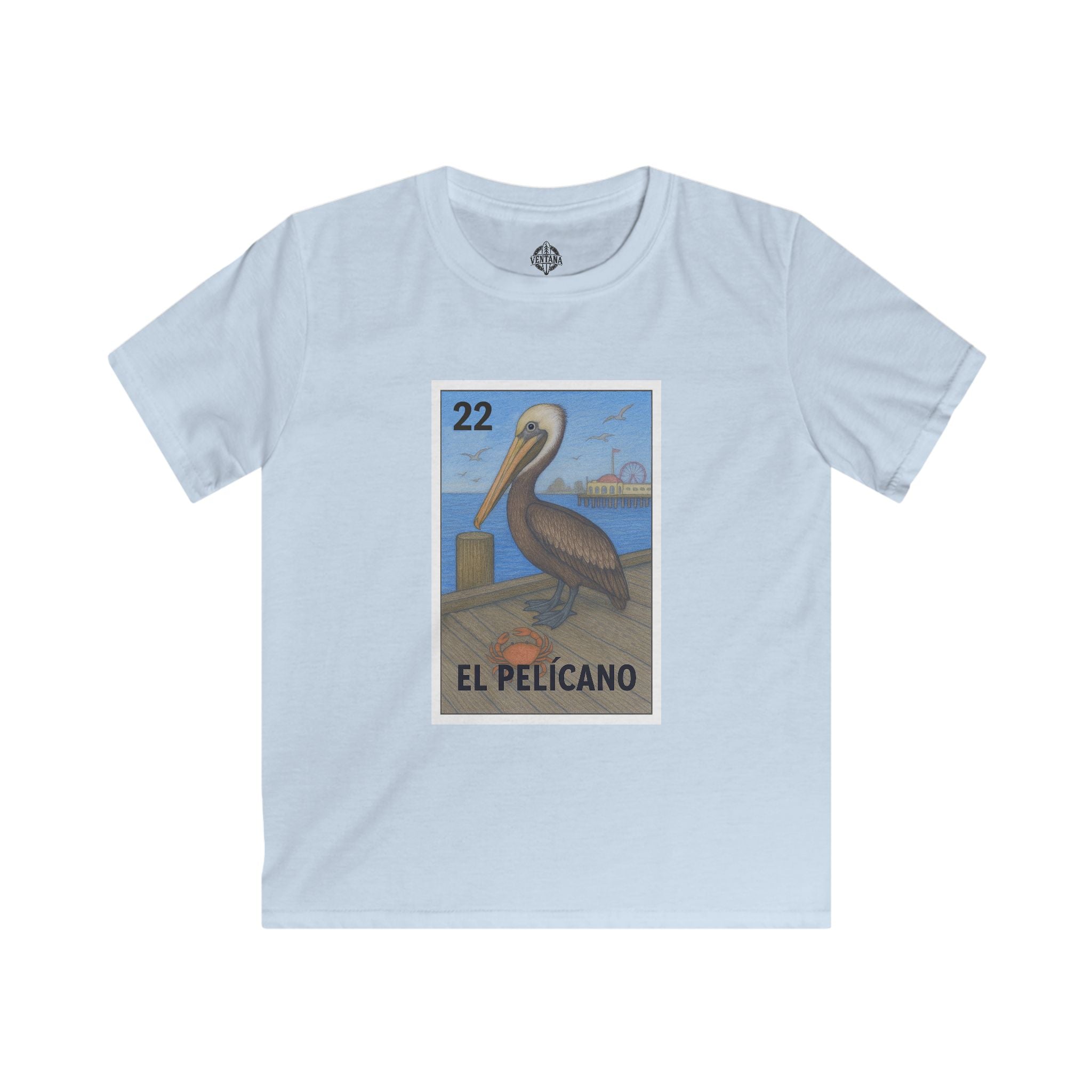 Pelican Lotería kids soft style t-shirt image 2