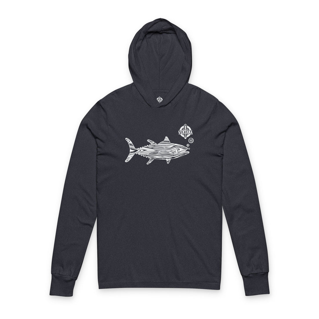 Ventana Wooden Tuna cotton hooded long sleeve t-shirt image 1